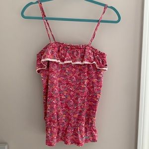 Tommy Girl pink floral tank top